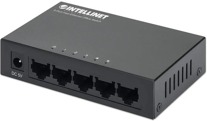 Intellinet 5-Port Fast Ethernet Office Switch Metal case