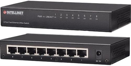 Intellinet 8-Port Fast Ethernet Office Switch