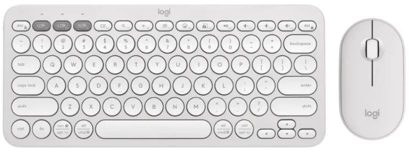 Logitech Pebble 2 Keyboard & Mouse Combo - White