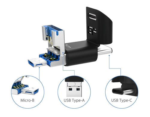 SP C50 128GB OTG TYPE-C & USB-A & MICRO Flash drive