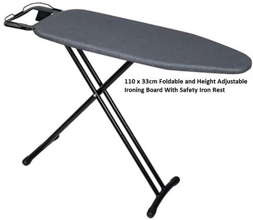 Casey JYL Heavy Duty Steel Frame Ironing Board 110cm x 33cm