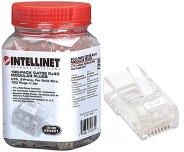 Intellinet CAT5E UTP, 3-prong terminal RJ45 Plugs