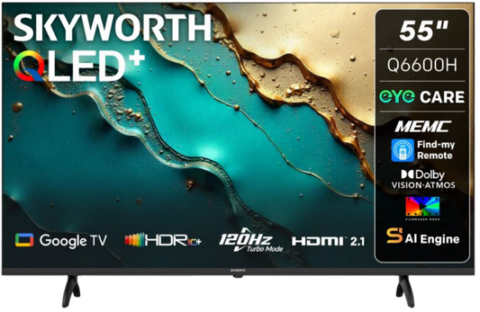 Skyworth 55-Inch QLED Google LED TV
