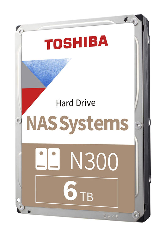 Toshiba 6TB N300 NAS 3.5-Inch Hard Drive