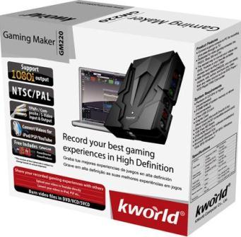 Kworld Gaming Maker:Record games console footage onto PC.