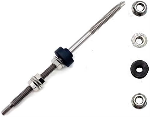 Solarix IBR Hanger Bolt screw for D-RAIL 6mm